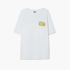 Cropp - Biała koszulka z motywem bananów - biały