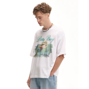 Cropp - Biała koszulka z motywem jachtu - biały