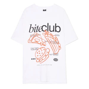 Cropp - Biała koszulka z motywem jedzenia - biały