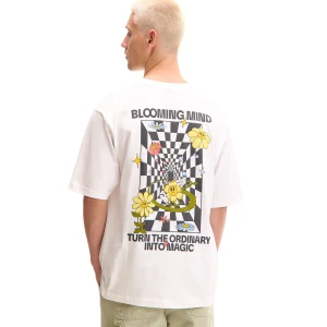 Cropp - Biała koszulka z nadrukiem - biały