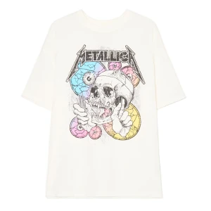 Zdjęcie produktu Cropp - Biała koszulka z nadrukiem Metallica - biały