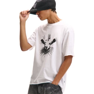 Cropp - Biała koszulka z punkową owcą - biały