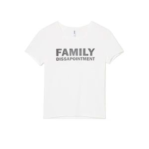 Cropp - Biała koszulka ze spranym napisem - biały