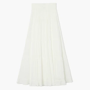 Cropp - Biała spódnica maxi z wiskozy - biały