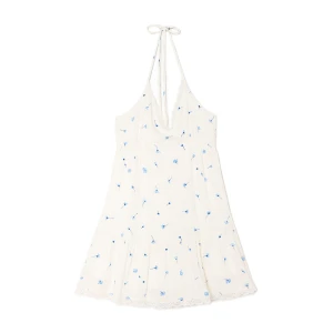 Cropp - Biała sukienka mini w kwiaty - biały