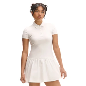 Cropp - Biała sukienka mini z kołnierzykiem - biały