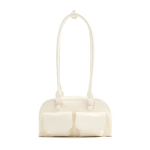 Cropp - Biała torebka z kieszeniami cargo - biały