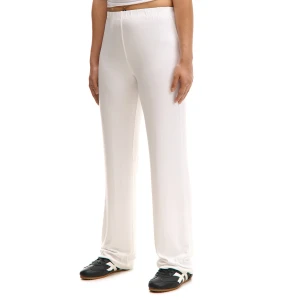 Cropp - Białe dresowe spodnie z wiskozą - biały