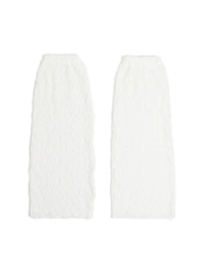 Cropp - Białe koronkowe getry - biały