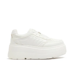 Cropp - Białe sneakersy na grubej podeszwie - biały