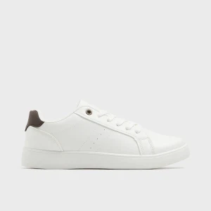 Cropp - Białe sneakersy z imitacji skóry - biały