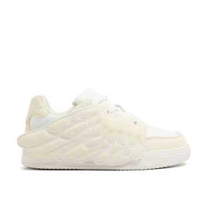 Cropp - Białe sneakersy ze skrzydłami - kremowy