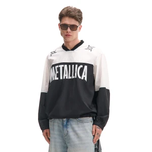 Cropp - Biało-czarna kurtka Metallica - czarny