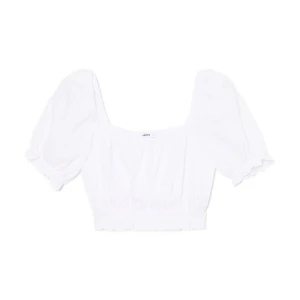 Cropp - Biały crop top - biały