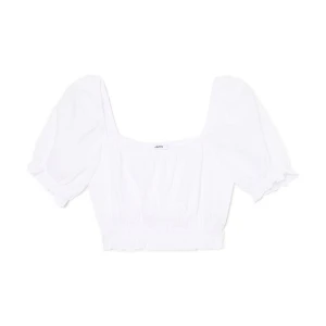 Cropp - Biały crop top - biały