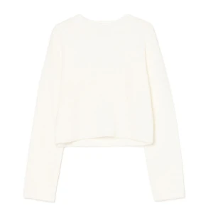 Cropp - Biały sweter basic - biały