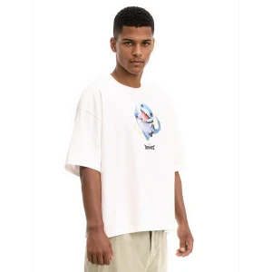 Cropp - Biały T-shirt Marvel Rivals Jeff - biały