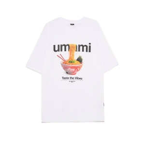 Cropp - Biały T-shirt z motywem ramen - biały