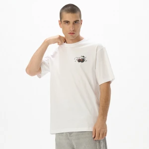 Cropp - Biały T-shirt z motywem wiśni - biały