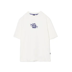 Cropp - Biały T-shirt z nadrukiem Arcane UNISEX - biały