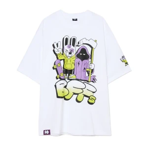 Zdjęcie produktu Cropp - Biały T-shirt z nadrukiem BFF - biały