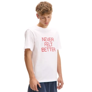 Cropp - Biały T-shirt z napisem - biały
