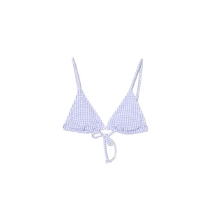 Cropp - Bikini ze wzorem w kratę - niebieski