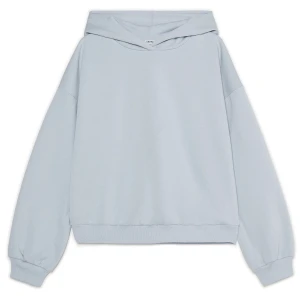 Cropp - Błękitna bluza boxy z kapturem - błękitny