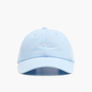 Cropp - Błękitna czapka z daszkiem i haftem - błękitny