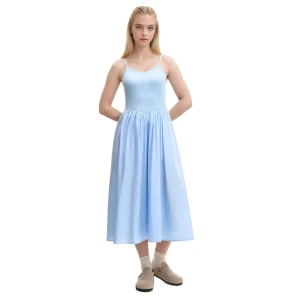 Cropp - Błękitna sukienka maxi - błękitny