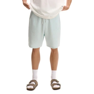 Cropp - Błękitne dresowe spodenki - błękitny