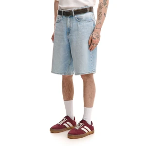 Cropp - Błękitne jeansowe szorty baggy - niebieski