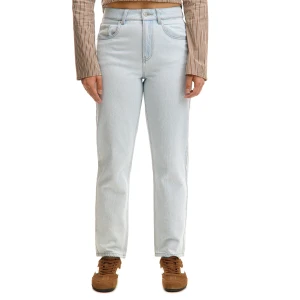 Cropp - Błękitne jeansy mom - niebieski