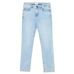 Cropp - Błękitne jeansy slim fit - niebieski