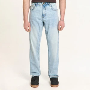 Cropp - Błękitne jeansy slim fit - niebieski