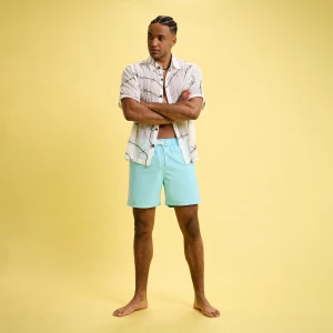 Cropp - Błękitne szorty kąpielowe basic - błękitny