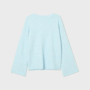 Cropp - Błękitny sweter z domieszką wełny - błękitny