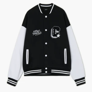 Zdjęcie produktu Cropp - Bluza bomber w stylu college - czarny