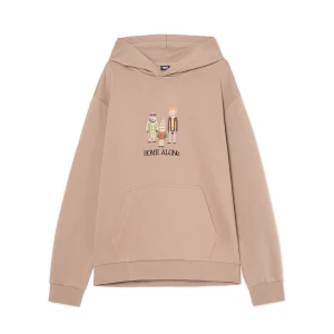 Cropp - Bluza hoodie Kevin sam w domu - beżowy