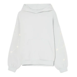 Cropp - Bluza hoodie z cyrkowym motywem - jasny szary
