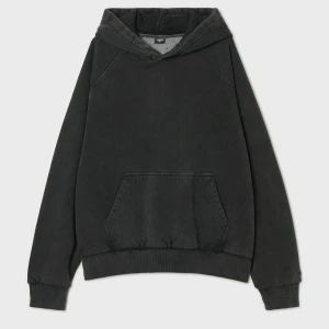 Cropp - Bluza hoodie z efektem sprania - czarny