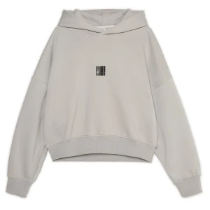 Cropp - Bluza hoodie z motywem ID card - jasny szary