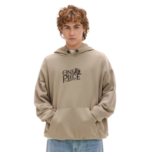 Zdjęcie produktu Cropp - Bluza hoodie z nadrukiem One Piece - beżowy