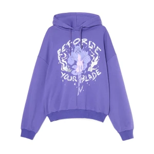 Cropp - Bluza hoodie z Riven z League of Legends - niebieski