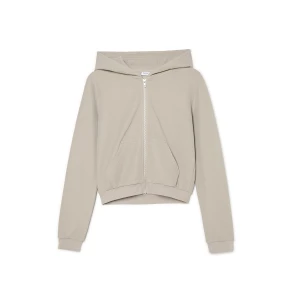 Cropp - Bluza hoodie z uszami - jasny szary