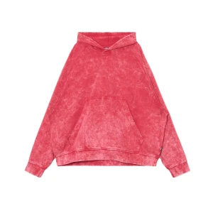 Cropp - Bluza oversize z kapturem UNISEX - różowy