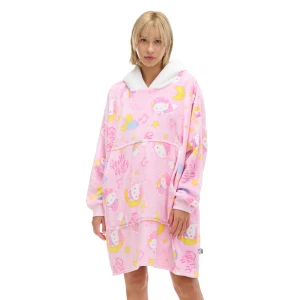 Cropp - Bluza typu snuddie z Hello Kitty - różowy