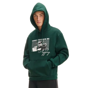 Cropp - Bluza z kapturem Baby Yoda Mandalorian - zielony