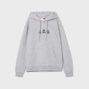 Cropp - Bluza z kapturem w skate stylu - jasny szary