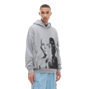 Cropp - Bluza z motywem AI - jasny szary
